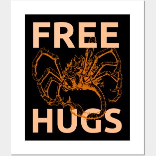 BFS - Free Hugs! Orange Posters and Art